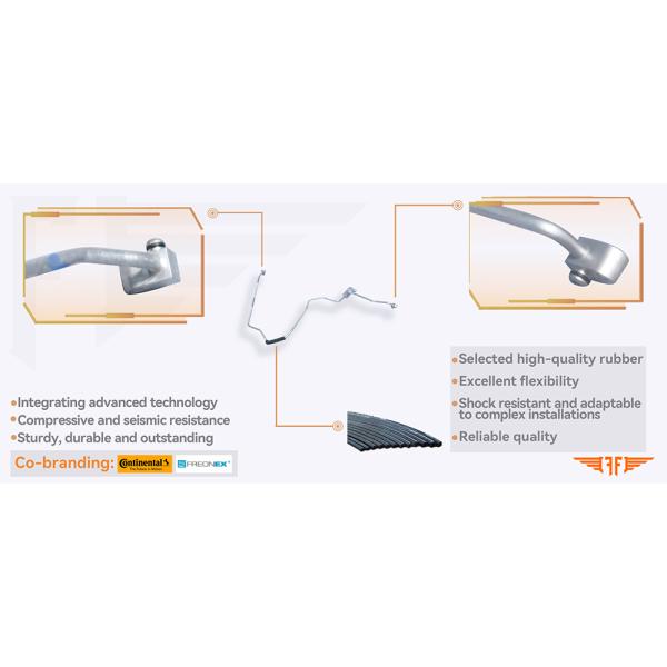 Hino Mega 888-787 Discharge Aluminium Truck Air Conditioning Pipeline