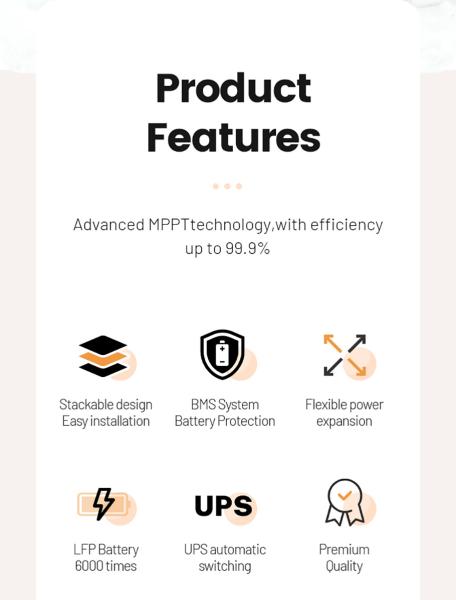 5KW Home Solar PV Battery Storage Systems 20KWH Solar Energy Storage Battery System