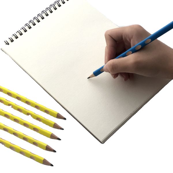 wholesale triangle barrel groove kids writing HB pencil