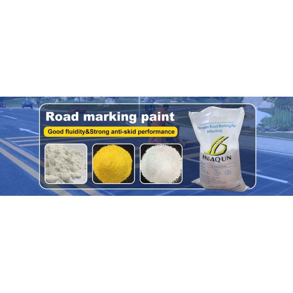 White and Yellow Reflective Thermoplastic Road Marking Paint For Road Marking