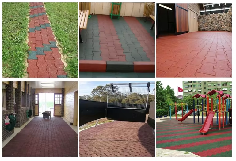 Outdoor Gym & Playground Anti-Slip Flooring – 15mm Thick EPDM Rubber Horse Stall Mats
