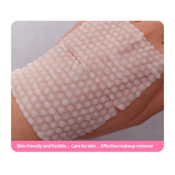 Custom Logo Premium Disposable Cotton White Facial Make-Up Remover Pads Soft Skin Care Cleaning OEM
