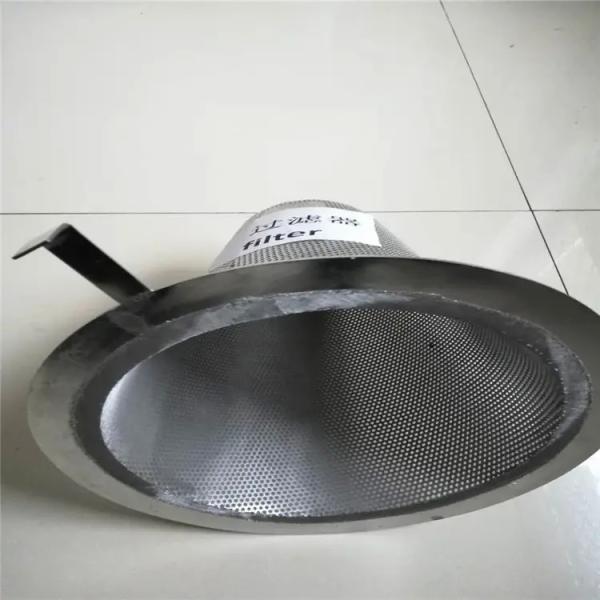 Temporary Filter Stainless Steel Conical Filter Strainer Plain Weave