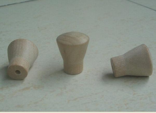 natual wood knobs horn shaped Wood Cabinet pull Drawer Knobs