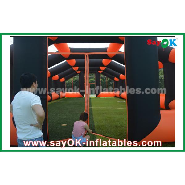 Раздувной шатер 20m апельсин дома и дом шатра воздуха черной ткани Оксфорда раздувной для на открытом воздухе события