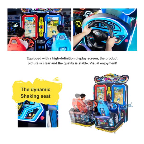 Coin Operated Arcade Video Game Driving Simulator Dynamic Racing Game Machine for Game Center