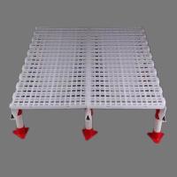 Plancher à lattes en plastique blanc pour les lattes de plancher de poulailler de volaille rectangulaires