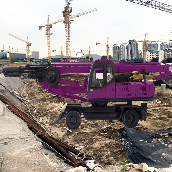 Impact Rotary Drill Rig Infrastructure Projects Construction Machine Mobile Drilling Rig