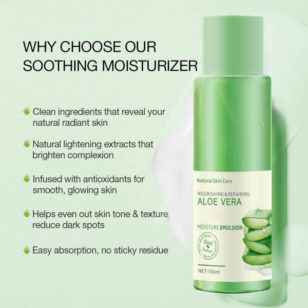 Лосьон сорта Алоэ Вера Эмульсия для лица Лосьон для чувствительной кожи