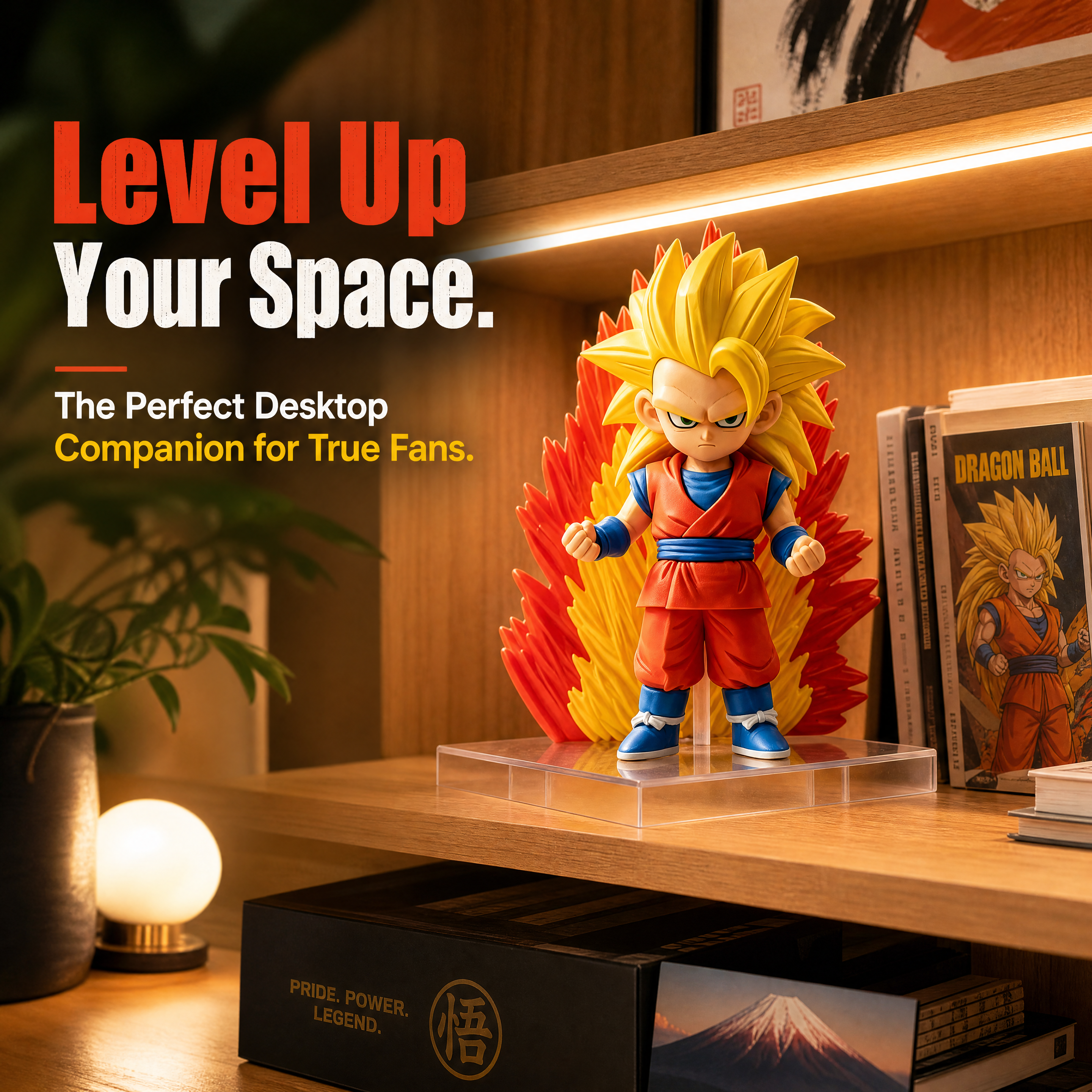 Color Customization 3d Print Art Toy Q Version Saiyan 3 Goku Model Kit
