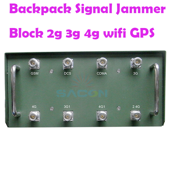 120 Вт 100 м Омни Антенны Военный рюкзак Джаммер