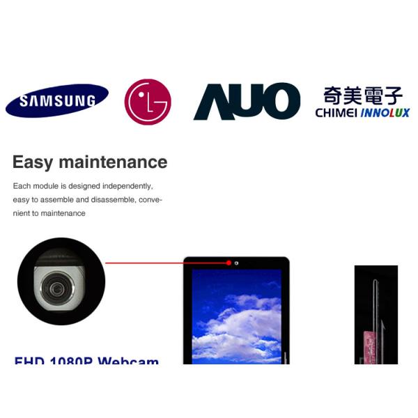 Commercial Full HD 10 Point Interactive Touch Screen Kiosk 55 