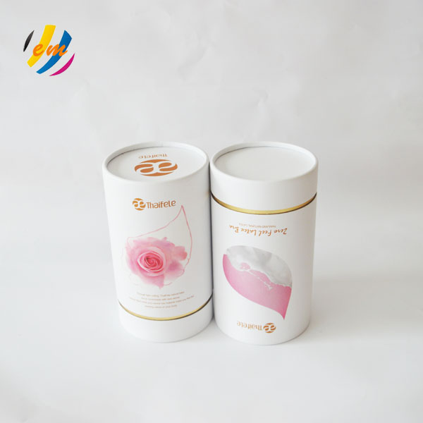 Biodegradable трубка белой бумаги Kraft упаковывая для бюстгальтера женщин