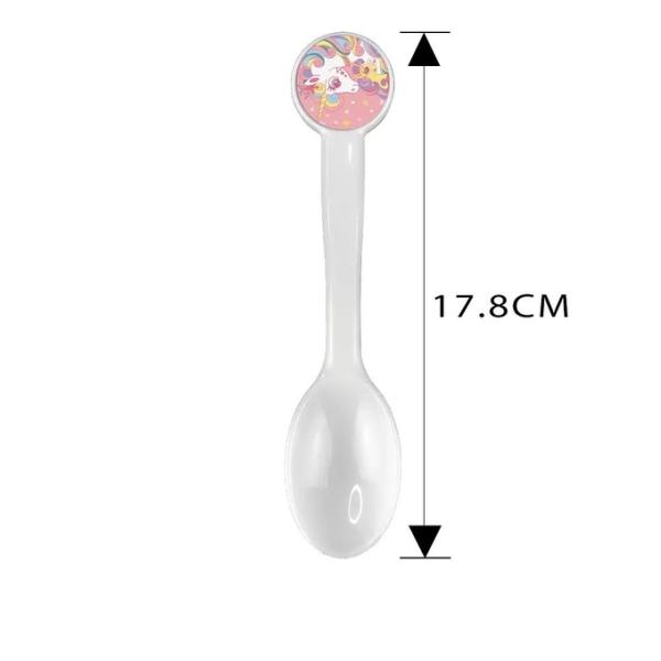 Personalized Blank Sublimation Spoon Printable Children's White Kids Plastic Spoon
