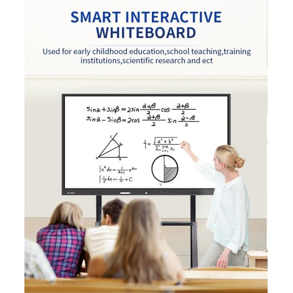High Resolution 1080P Touch Screen Interactive Whiteboard 55 Inch