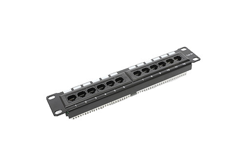 Monitoring Center Network Patch Panel / Shielded Patch Panel Durable Alloy Material YH4019