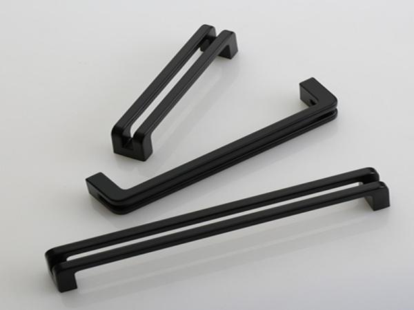 Matter Black Kitchen Cabinet Handles  American Hollow Design Zinc Drawer pulls 160mm  Chrome Drawer Pulls