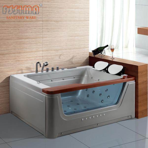 66.93 2 Person Corner Bathtub Jacuzzi Acrylic Jetted Tub Luxury