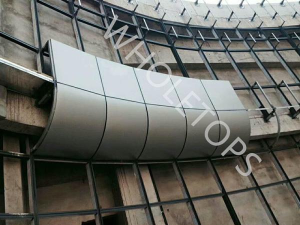 SGS 1.5MM Exterior Architectural Aluminum Sheet / Metal Facade Panels PPG Coating
