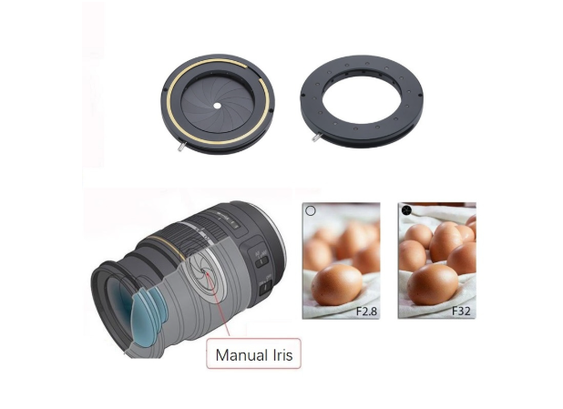 Precision 4.5~18mm Manual Adjustable Iris Aperture for Optics