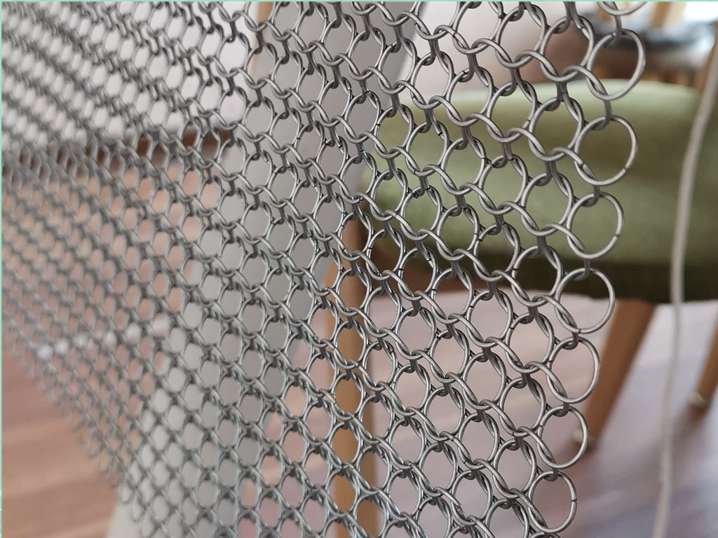 Занавесы сетки кольца нержавеющей стали обработки окна, Drapery сетки Chainmail металла для рассекателя космоса