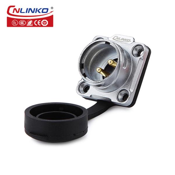 CNLINKO Industrial Plug Socket 220V 16A Waterproof IP68 2 Pin Power Plug Connector