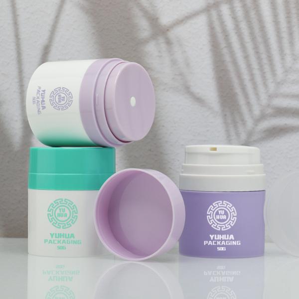 опарник сливк безвоздушного насоса 50g косметический КАК цвет PP подгонянный округлой формой