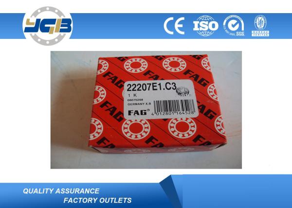 22207E 22208E 22209E FAG SKF Spherical Roller Bearing Metal Shields For Crushing Machine