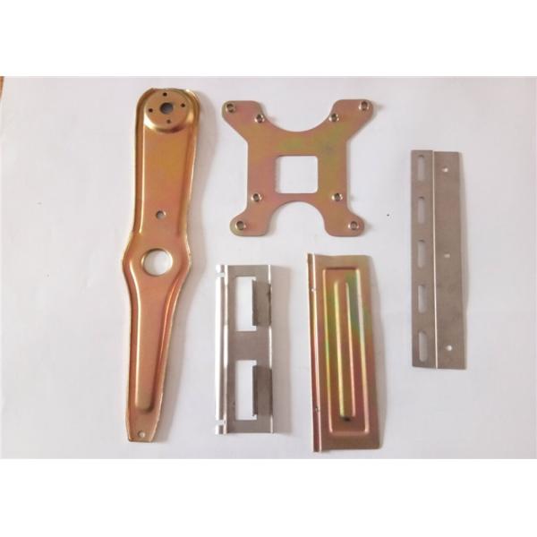 Yellow / White Galvanized Sheet Metal Stamping Parts For Hardware / Book Case