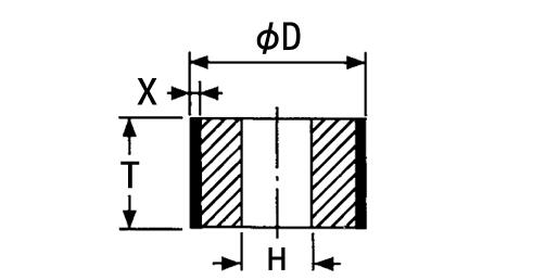 D126 1A1 Diamond Wheel 80m m para el pulido interno de los materiales del carburo