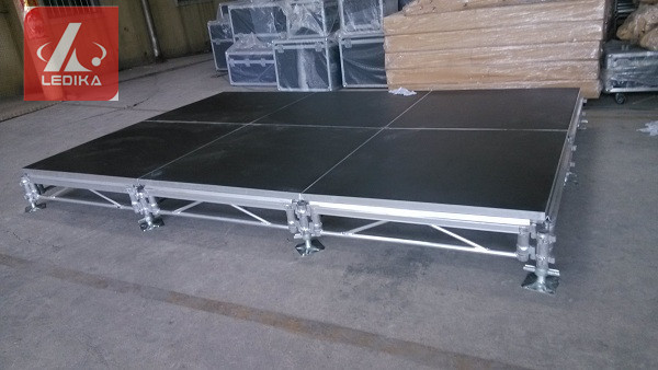 1 - 1.4m Indoor / Outdoor Assemble Aluminum Stage Platform 6082-T6 Material