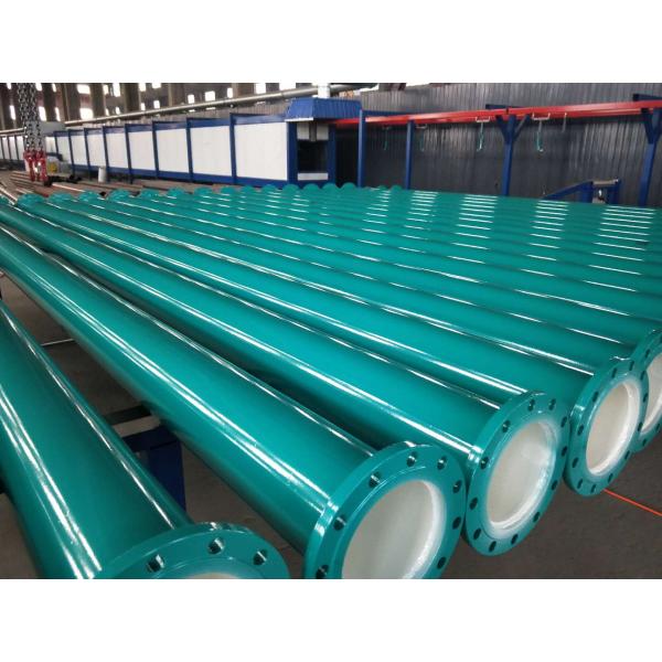 Tubería de acero revestida plástica del grueso del PE 2m m del abastecimiento de agua del PED