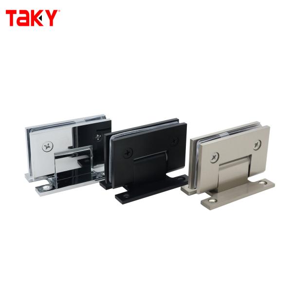 Supplier 90 Degree Wall Mounting Framed 8-12mm Glass Shower Door h Plate Hinge