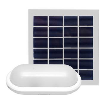 White Outdoor Solar LED Ceiling Light 6W 10W Long Working Time For Garden