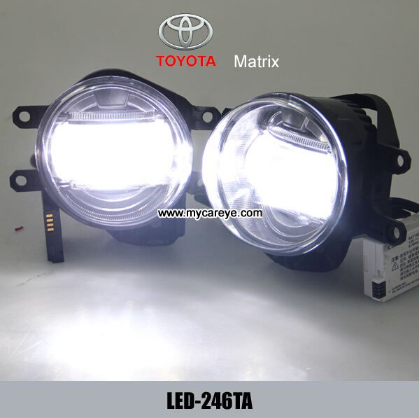 TOYOTA Matrix car front led fog light replacement DRL driving daylight
