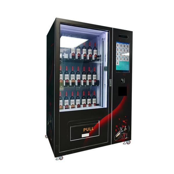 Commercial Alcohol Vending Machine With Lift System and Age Verification for Glass Bottled Beer Wine Sales