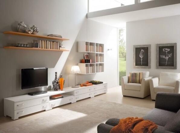 Durable Home Interior TV Cabinet Sturdy Construction Easily Installed