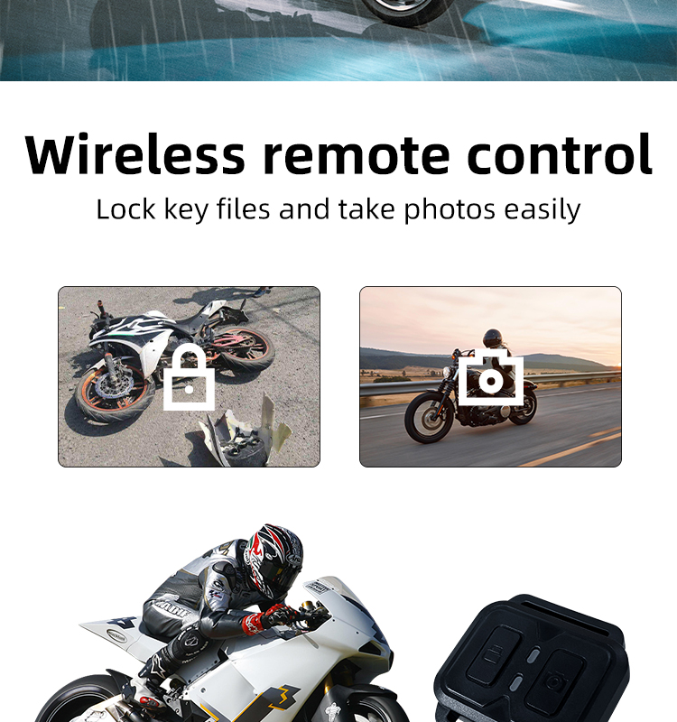 Video Helmet Cameras 4K Professional Digital Motorcycle Recorder for Moto