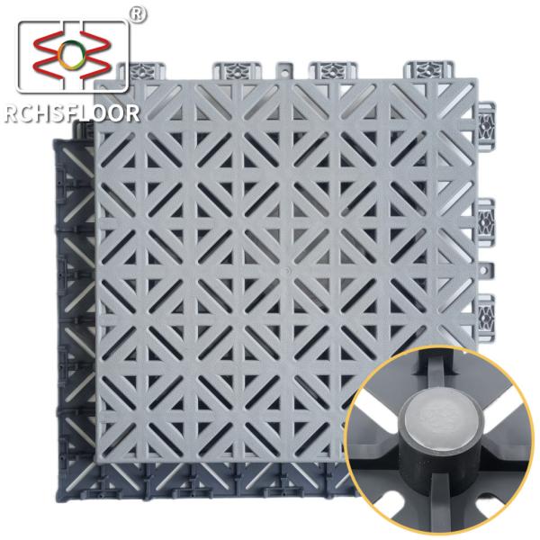 Polypropylene Basketball Court Tiles 1.61cm Thickness Sports Flooring Tiles
