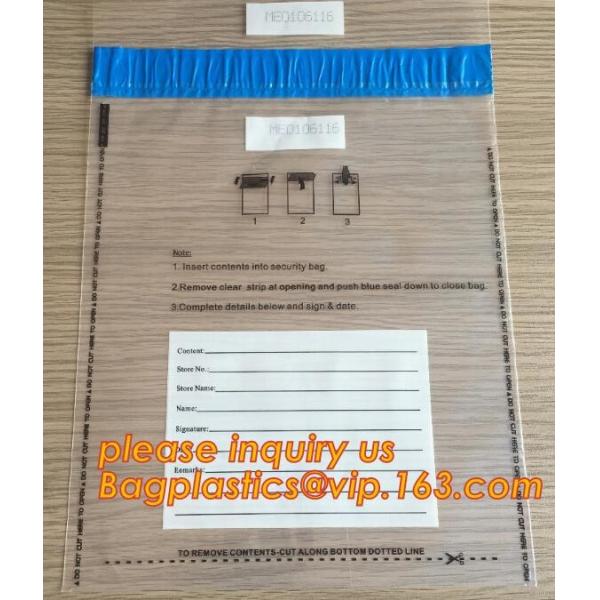 Plastic Money/Evidence Security Envelopes Cash Deposit Seal Bags, Bank Industrial Use cash security deposit bags, bageas