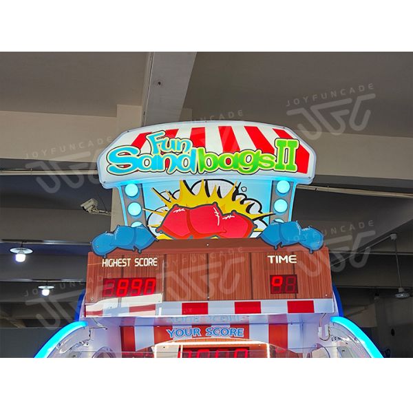 Carnival Sandbag Toss Arcade Game Deluxe Multiplayer Ticket Redemption Machine High-Income Sandbag Arcade Machine for Family Centers