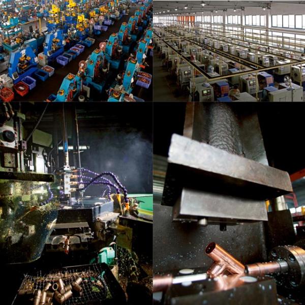 Anti Corrosion Refrigeration Copper Fittings Copper Tee Three Way Coupling