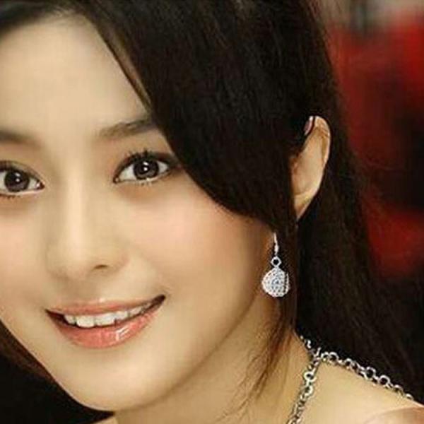 925 Silver Plated with Rhinestone Cubic Zircon Ball Beads Dangle Earrings (EEBALL03)