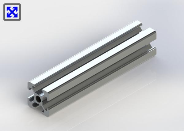 GB Standard 20 * 20 T Slot Aluminum Profile Natural Anodized With 5mm Hole