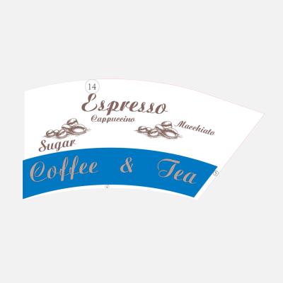 7oz 8oz laminou placas do copo de papel