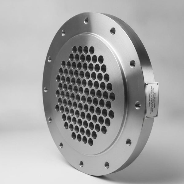 SPECIAL FLANGE TUBE SHEET FOR HEAT EXCHANGERS Ø1270 mm Thickness 148 mm Material A182 F316L
