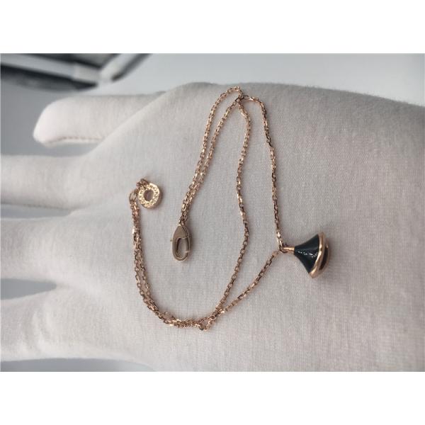 BR857214 18k Gold Bracelet Womens With Onyx , Luxury Jewelry Divas Dream Bracelet 