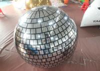 boule argentée gonflable réfléchissante de miroir de disco de 1M 2M Colorful Christmas Ball pour la décoration de partie/club