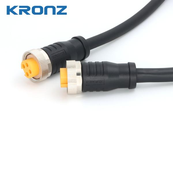 IP67 Waterproof Circular Connector 7/8 With 4×0.15 (4×16AWG) Wire Gauge
