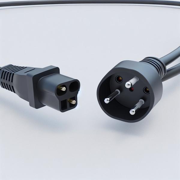 EU 3-Pin Schuko Plug to C13 Power Cord 0.75mm² HO5VV-F
